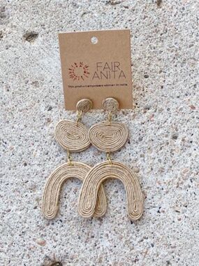Fair Anita Fair Trade Jovial Jute Earrings